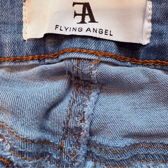 Flying Angel Y2K Baggy Bow Embroidered Jeans, Sz 5/27 - Picture 16 of 16